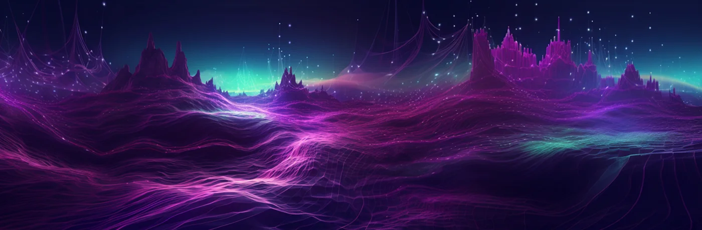 Futuristic laptop with data on screen.